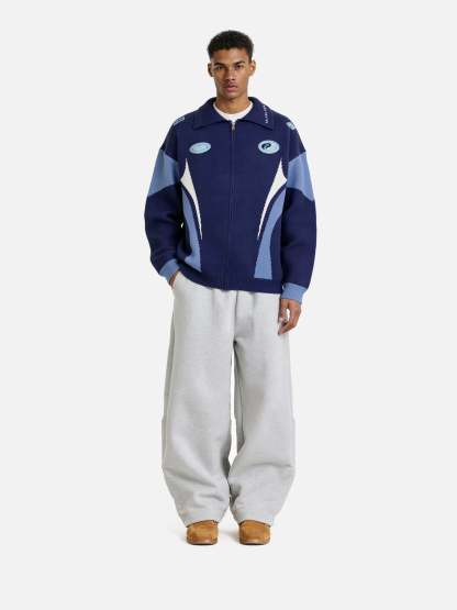 Aelfric Eden Racing Patchwork Zip Up Cardigan-Limited Sale