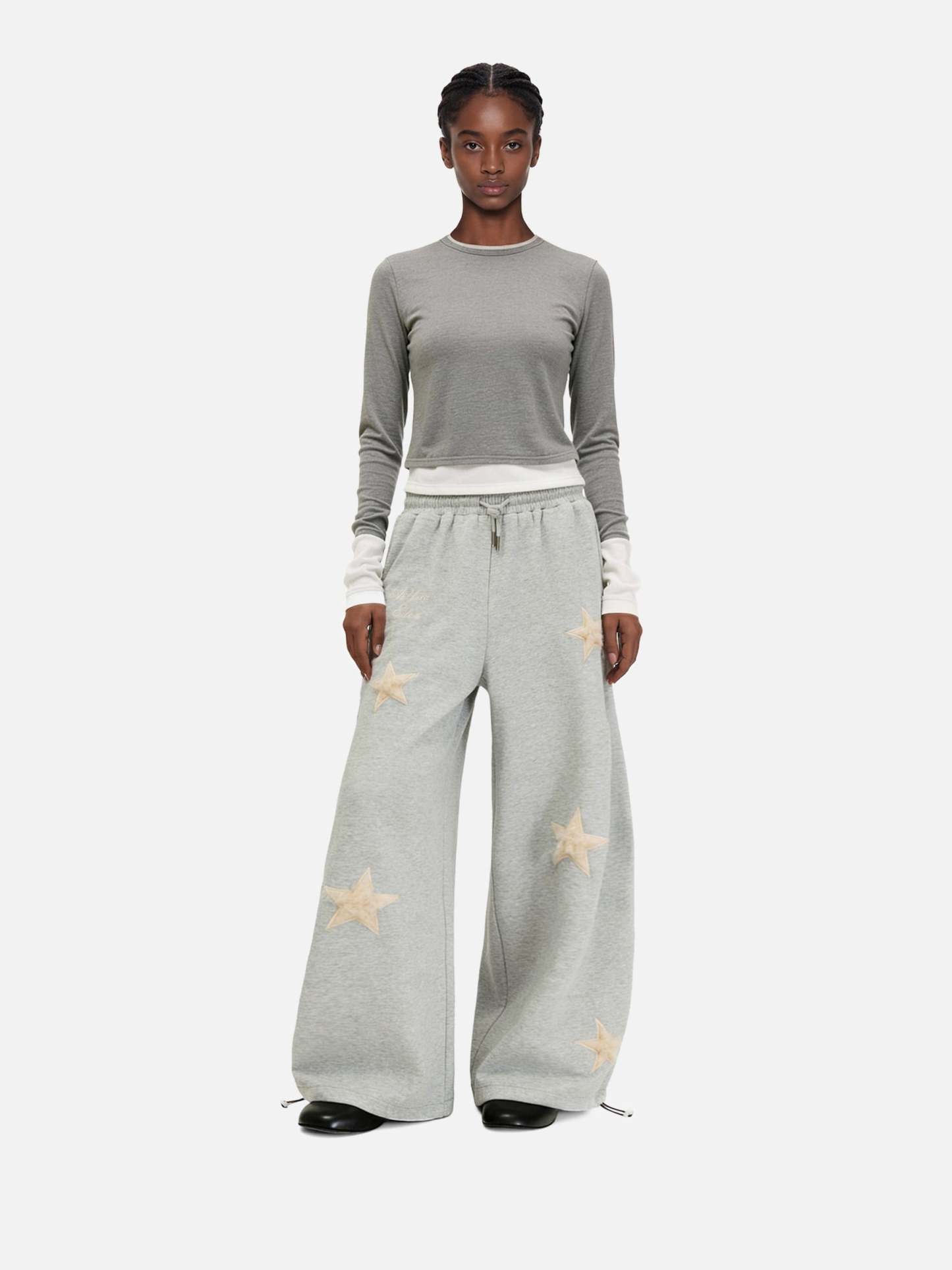 Aelfric Eden Star Applique Baggy Barrel Sweatpants-Limited Sale