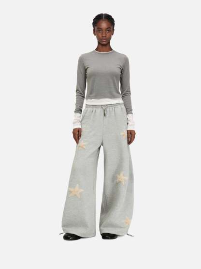 Aelfric Eden Star Applique Baggy Barrel Sweatpants-Limited Sale
