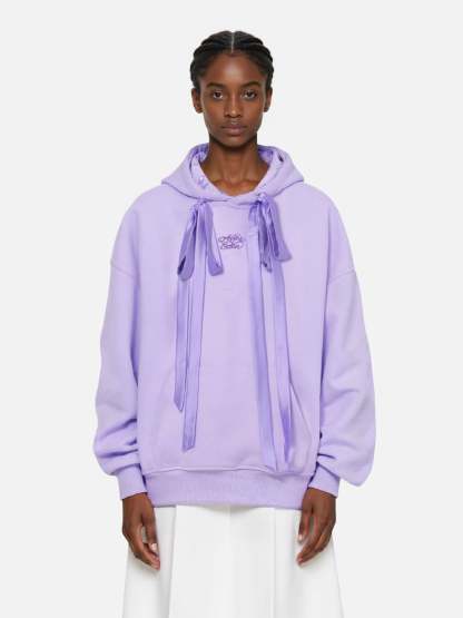 Aelfric Eden Cherry Bow Embroidery Pullover Hoodie-Limited Sale