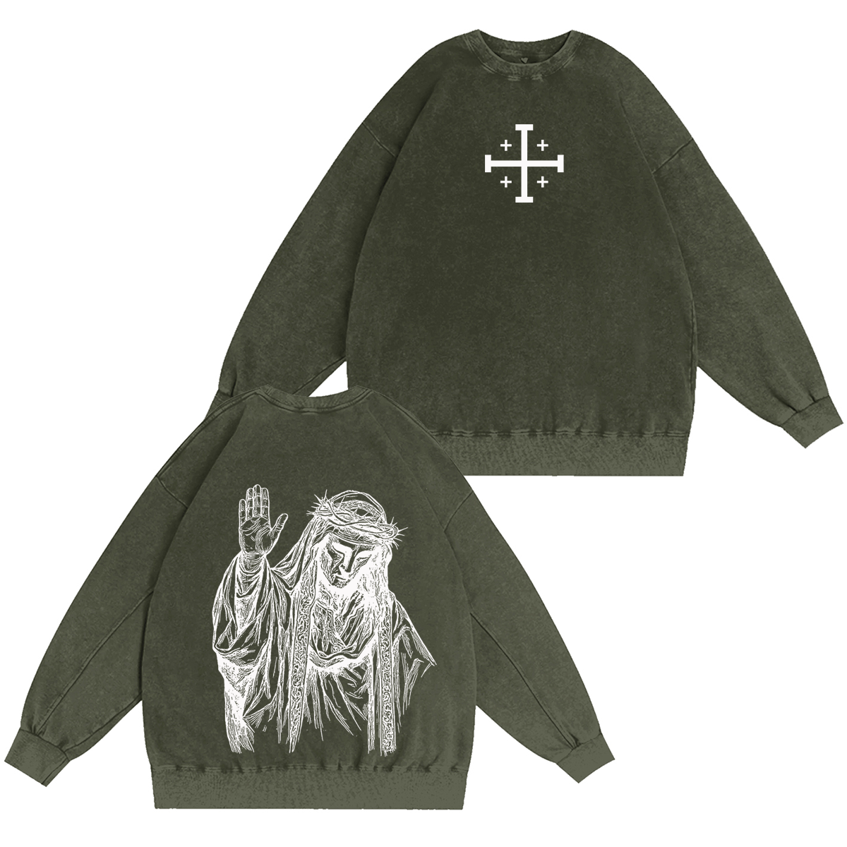 Baldwin IV never gave in to illness King of Jerusalem Washed Unisex T-Shirt/Crewneck/Hoodie-Limited Sale