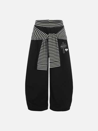 Aelfric Eden Stripe Layered Baggy Barrel Sweatpants-Limited Sale