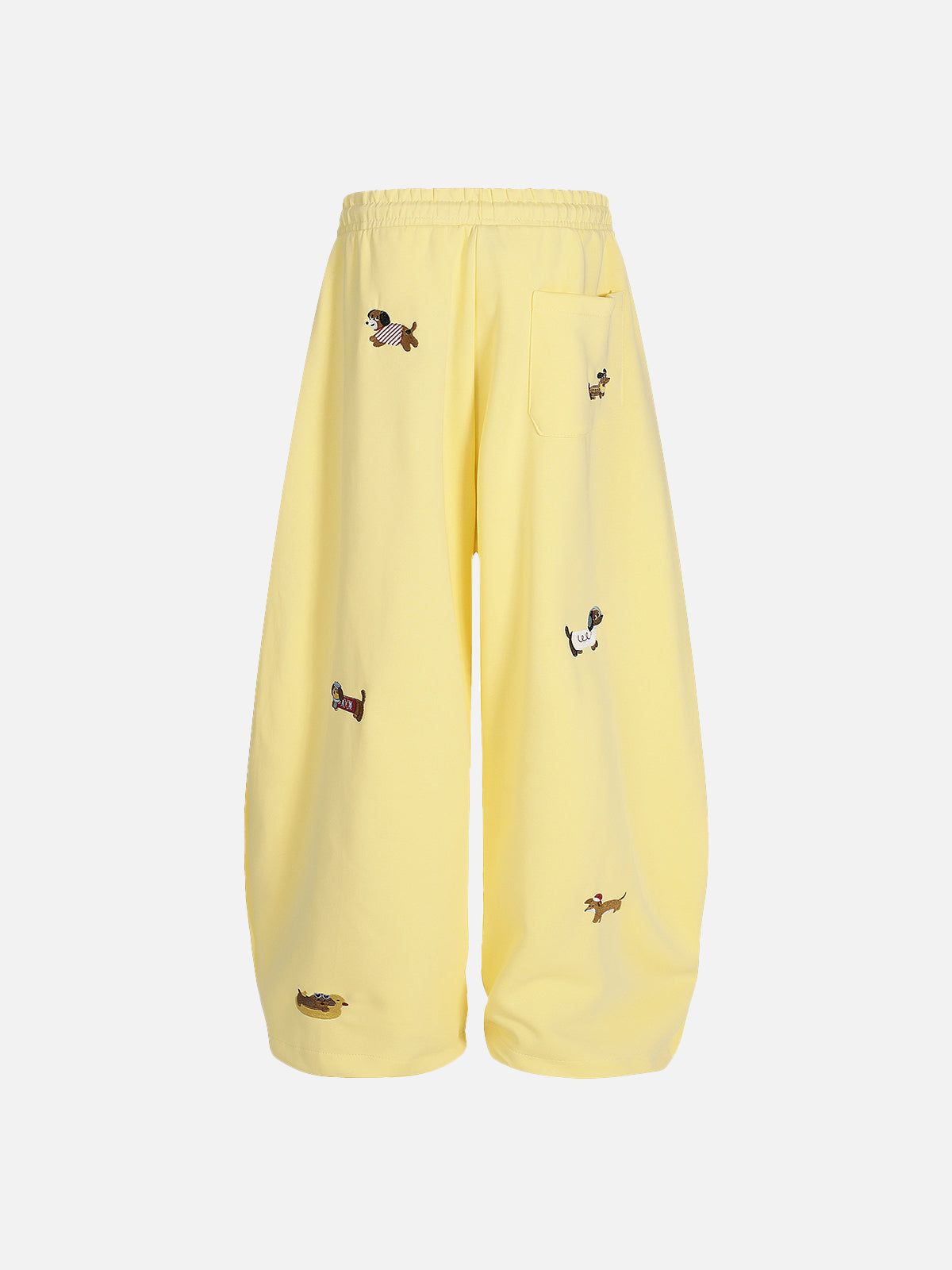 Aelfric Eden Embroidery Dog Baggy Barrel Sweatpants-Limited Sale