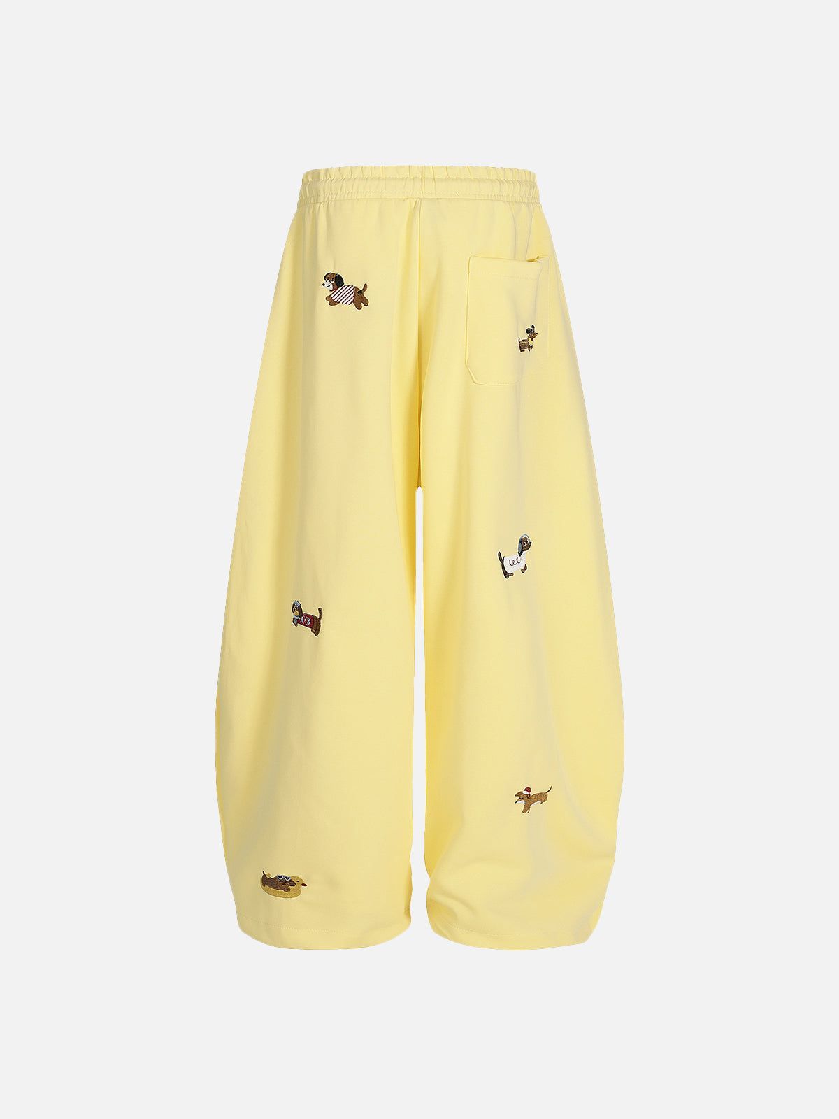Aelfric Eden Embroidery Dog Baggy Barrel Sweatpants-Limited Sale