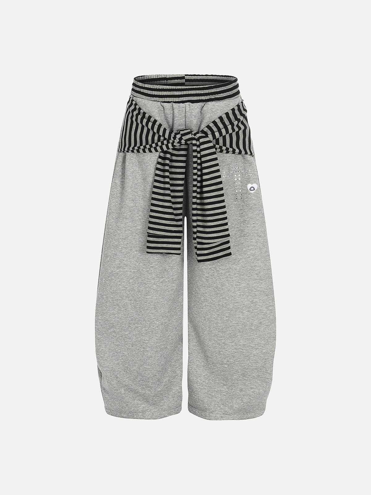 Aelfric Eden Stripe Layered Baggy Barrel Sweatpants-Limited Sale