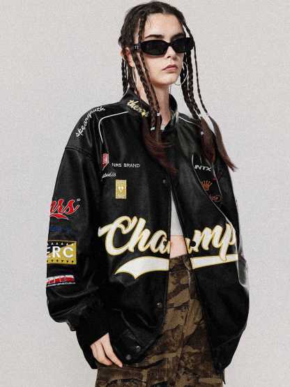 Aelfric Eden Racing Leather Jacket-Limited Sale