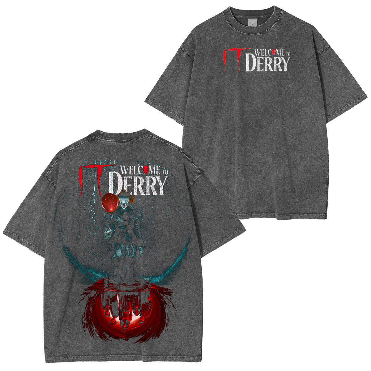 It: Welcome to Derry Vintage Washed T-shirt/Crewneck/Hoodie-Limited Sale