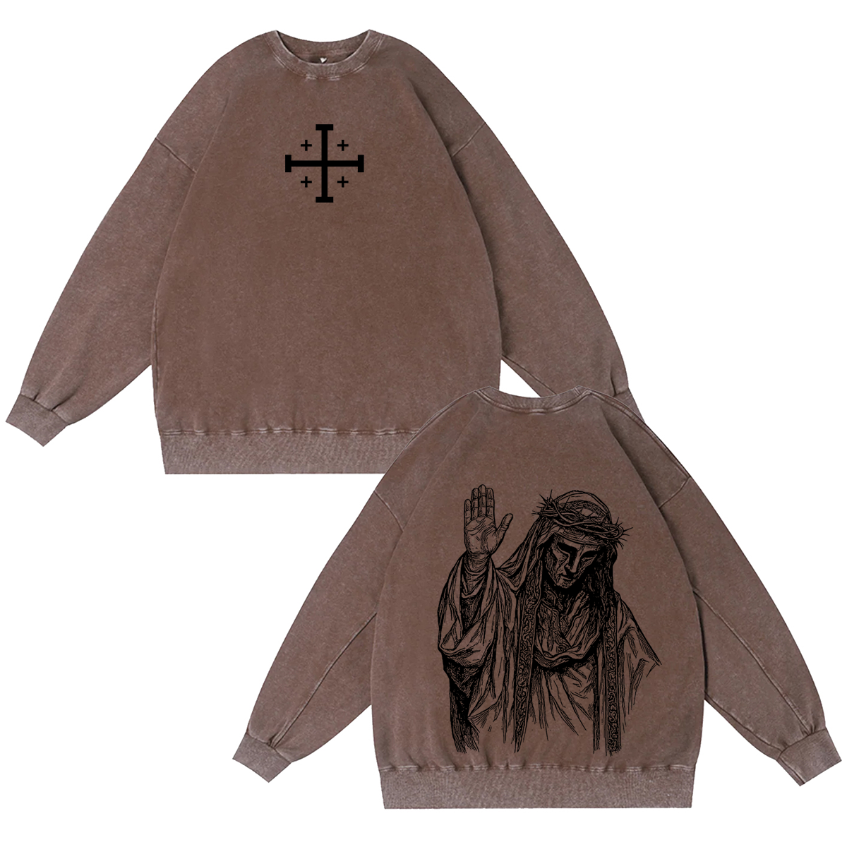 Baldwin IV never gave in to illness King of Jerusalem Washed Unisex T-Shirt/Crewneck/Hoodie-Limited Sale