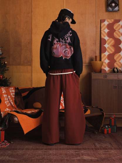 Aelfric Eden Boxy Spider Cherry Hoodie-Limited Sale