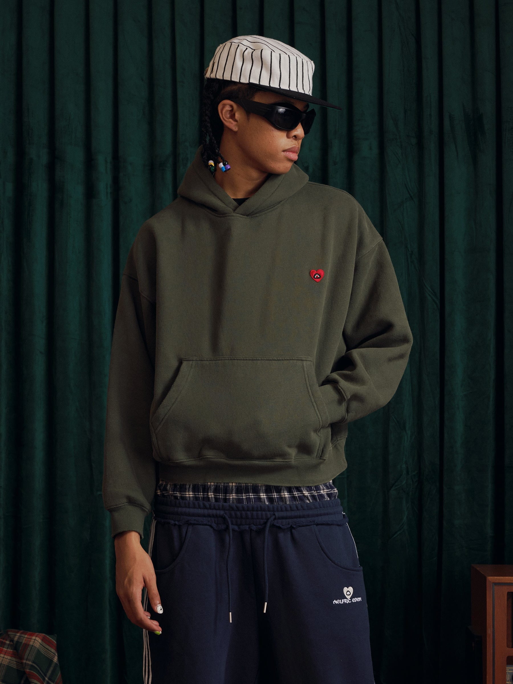 Aelfric Eden Boxy Fit Distressed Washed Hoodie-Limited Sale