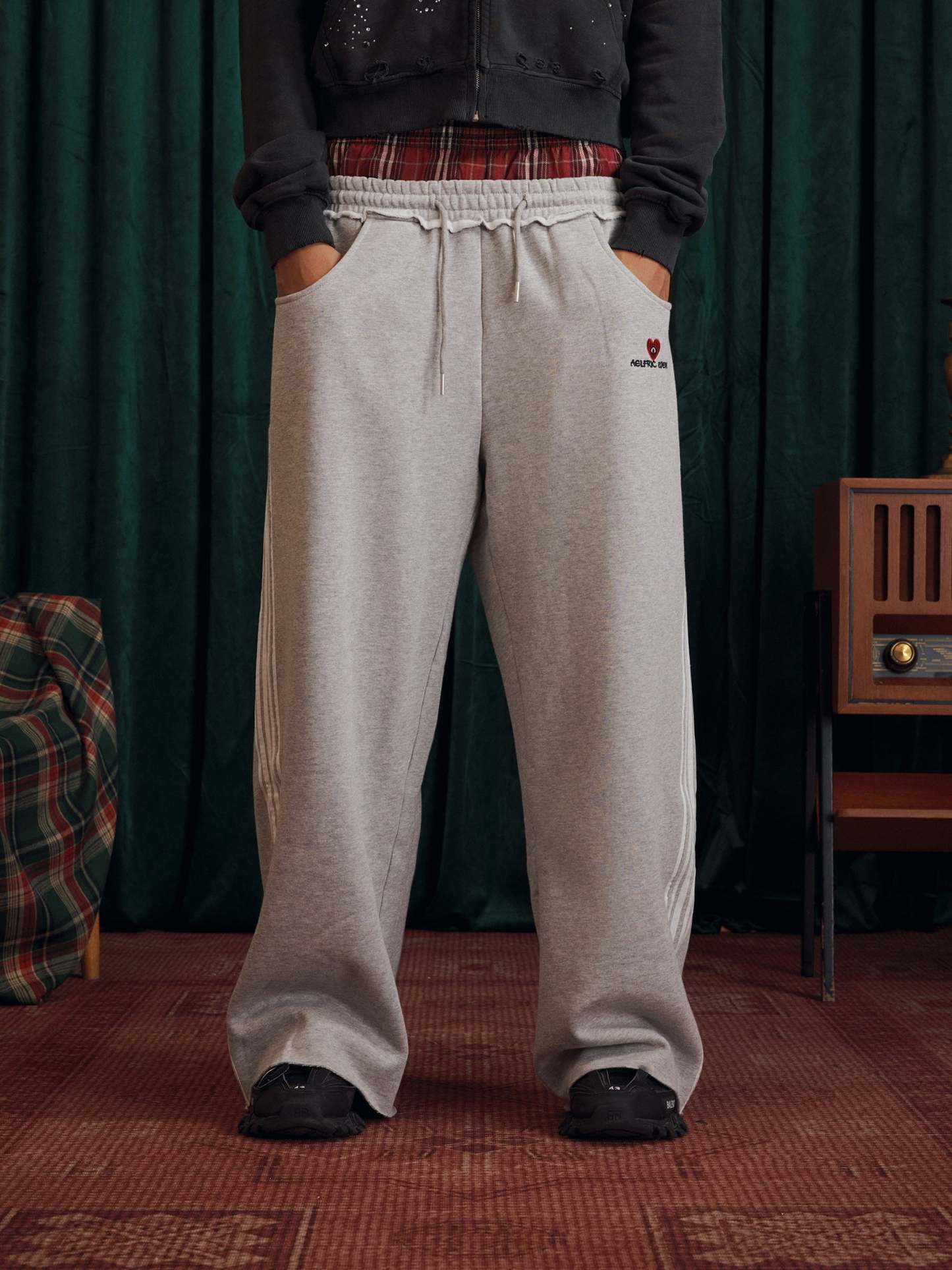 Aelfric Eden Double Waist Baggy Sweatpants-Limited Sale