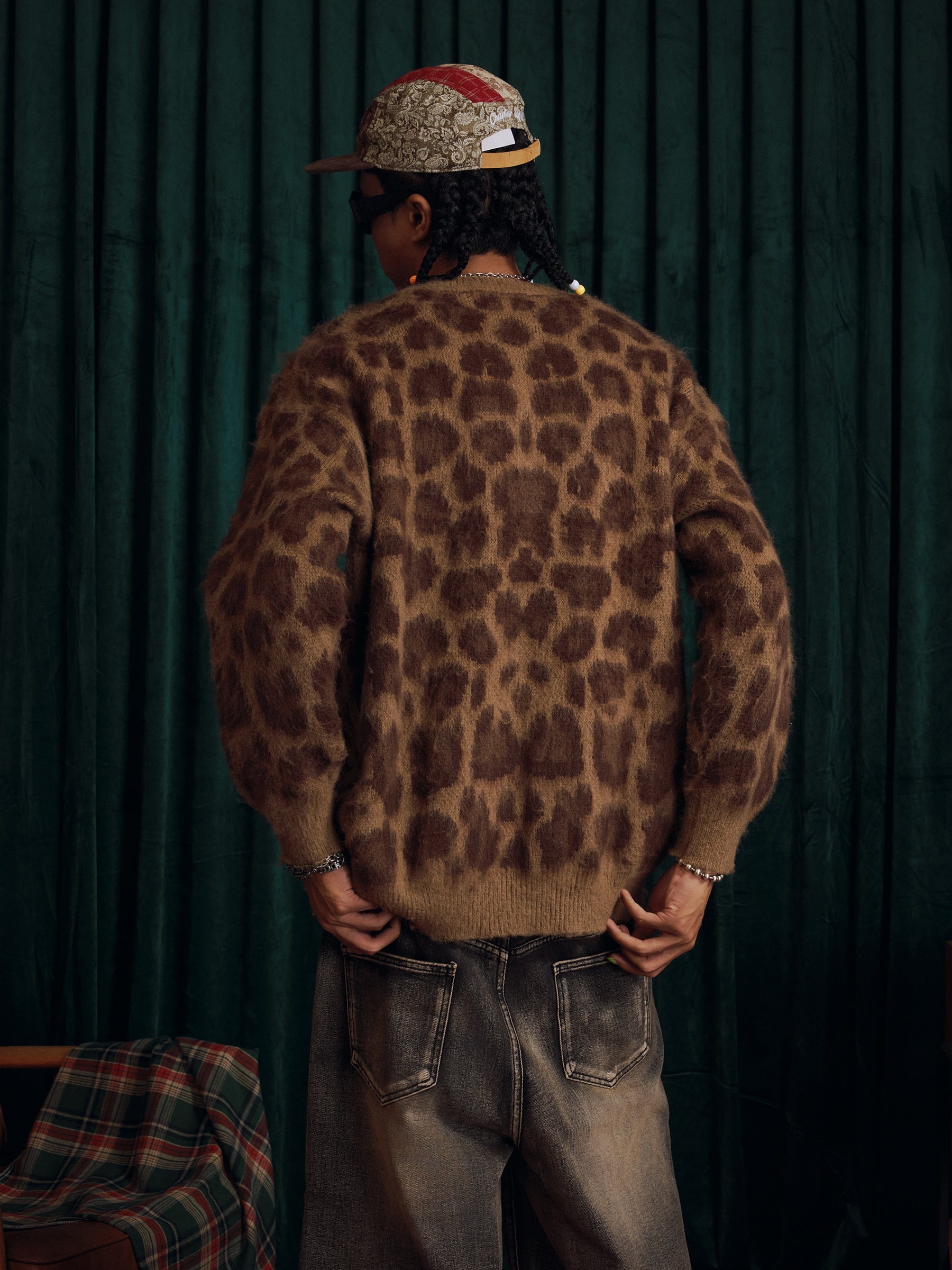 Aelfric Eden Leopard Graphic Cardigan-Limited Sale