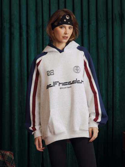 Aelfric Eden Racing Stripe Hoodie-Limited Sale