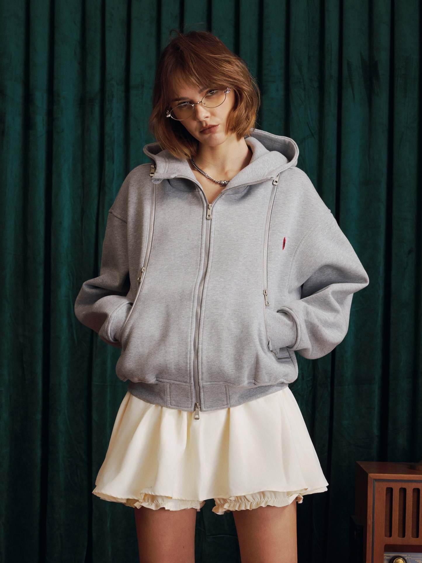 Aelfric Eden Boxy Zip Up Hoodie-Limited Sale