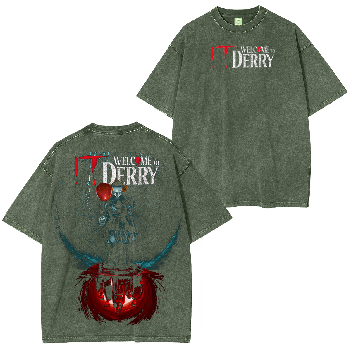 It: Welcome to Derry Vintage Washed T-shirt/Crewneck/Hoodie-Limited Sale