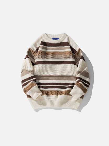 Aelfric Eden Stripe Color Blocking Sweater-Limited Sale