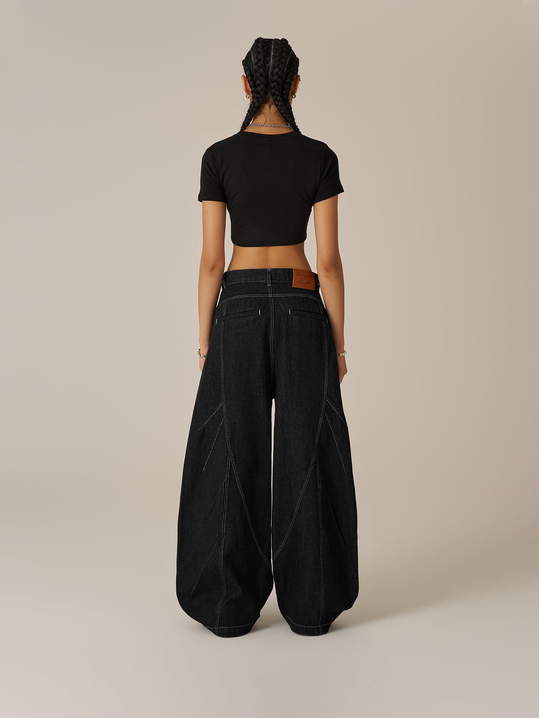 Aelfric Eden Wrinkle Baggy Barrel Jeans-Limited Sale
