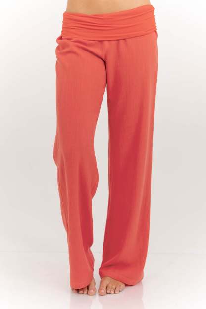 The Iconic Coral Foldover Pants-Limited Sale