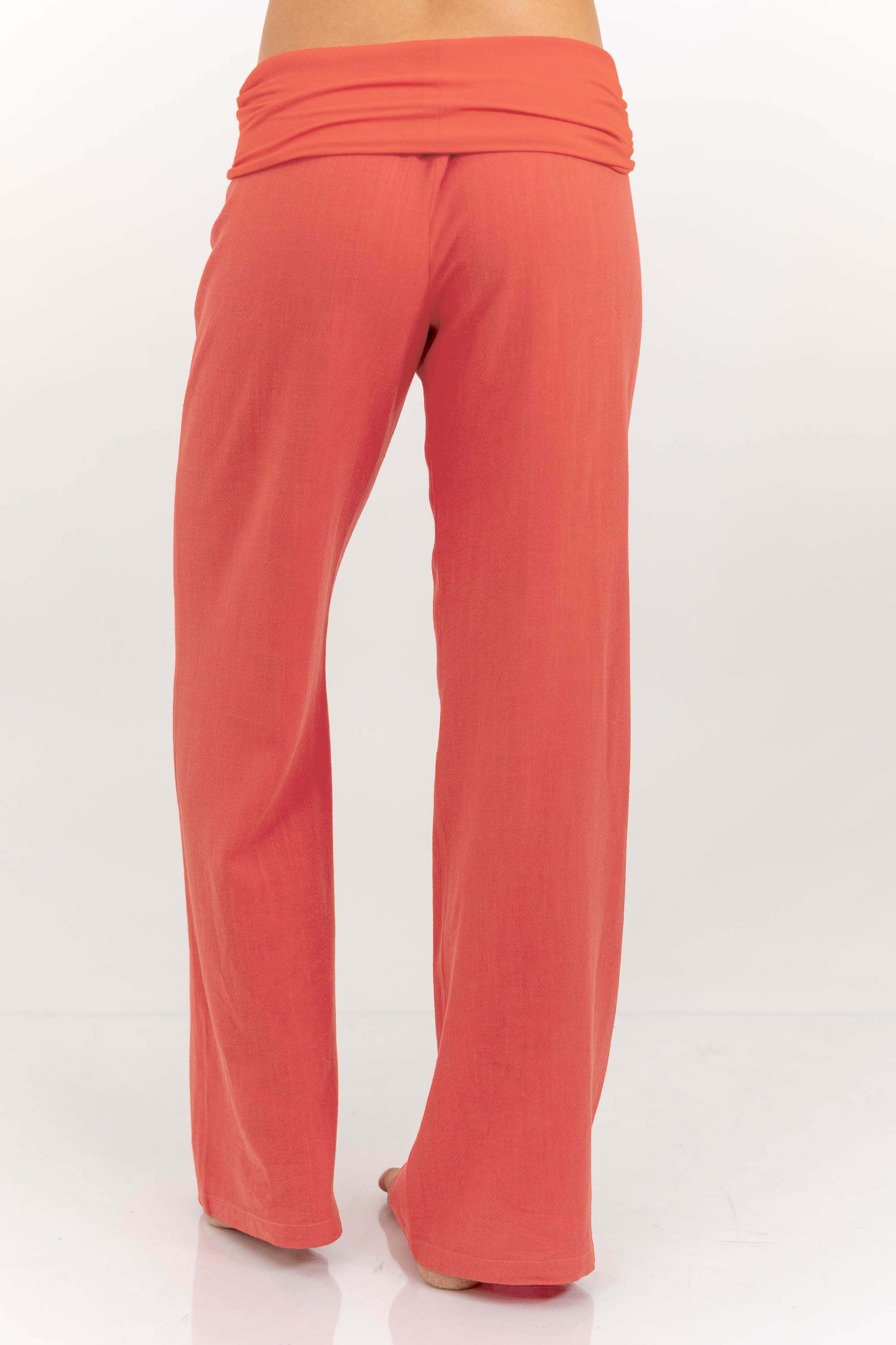 The Iconic Coral Foldover Pants-Limited Sale