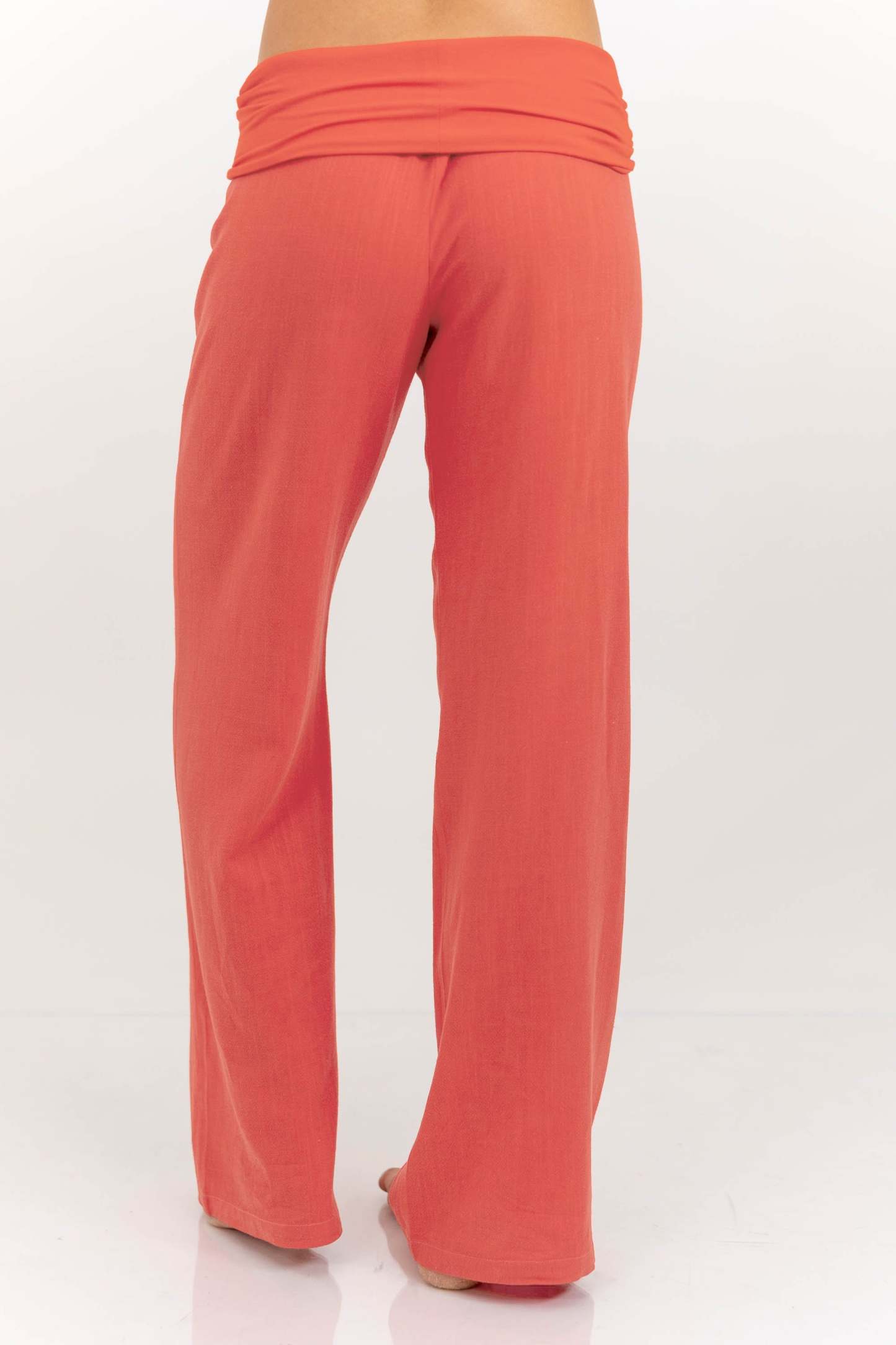 The Iconic Coral Foldover Pants-Limited Sale