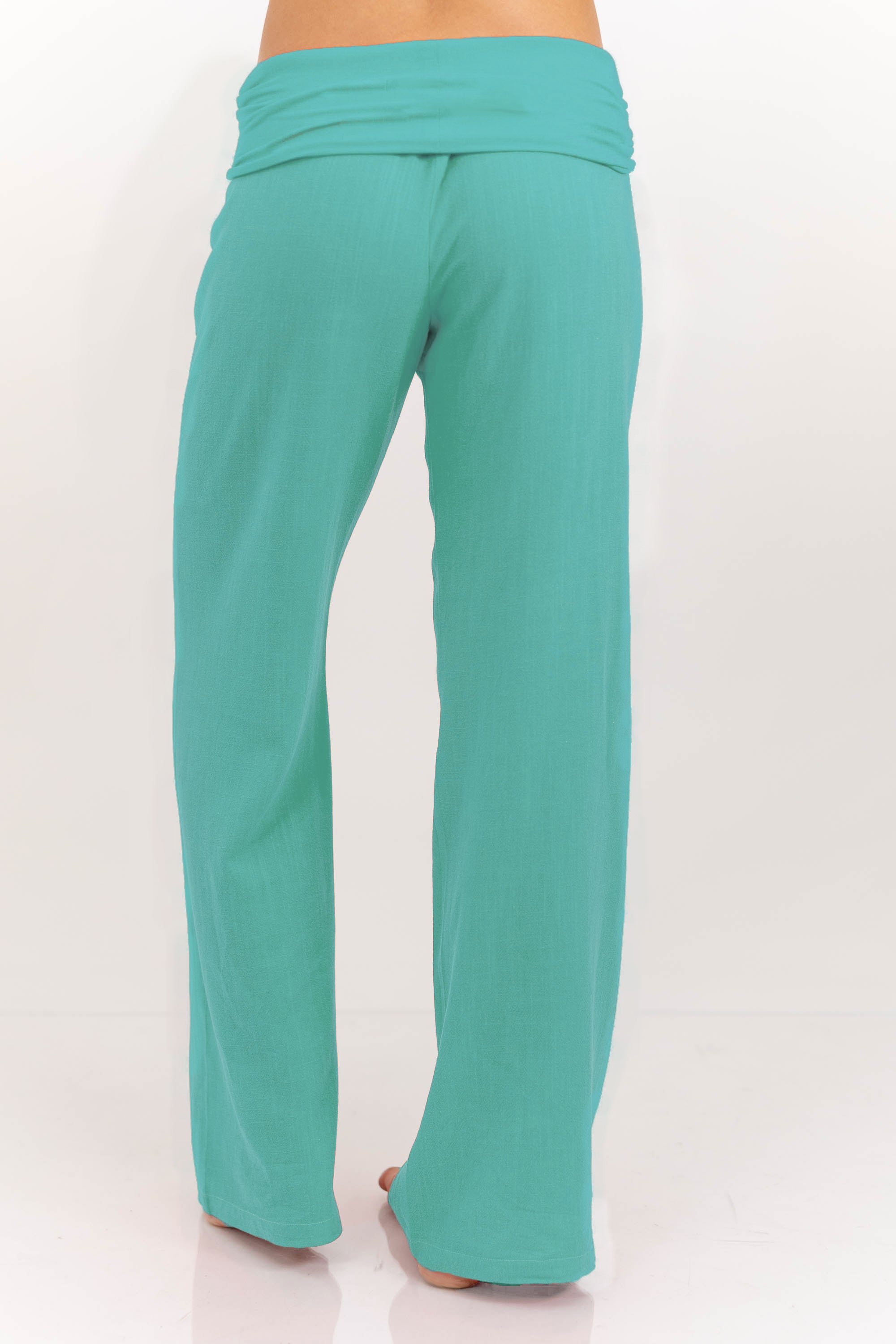 The Iconic Teal Foldover Pants-Limited Sale