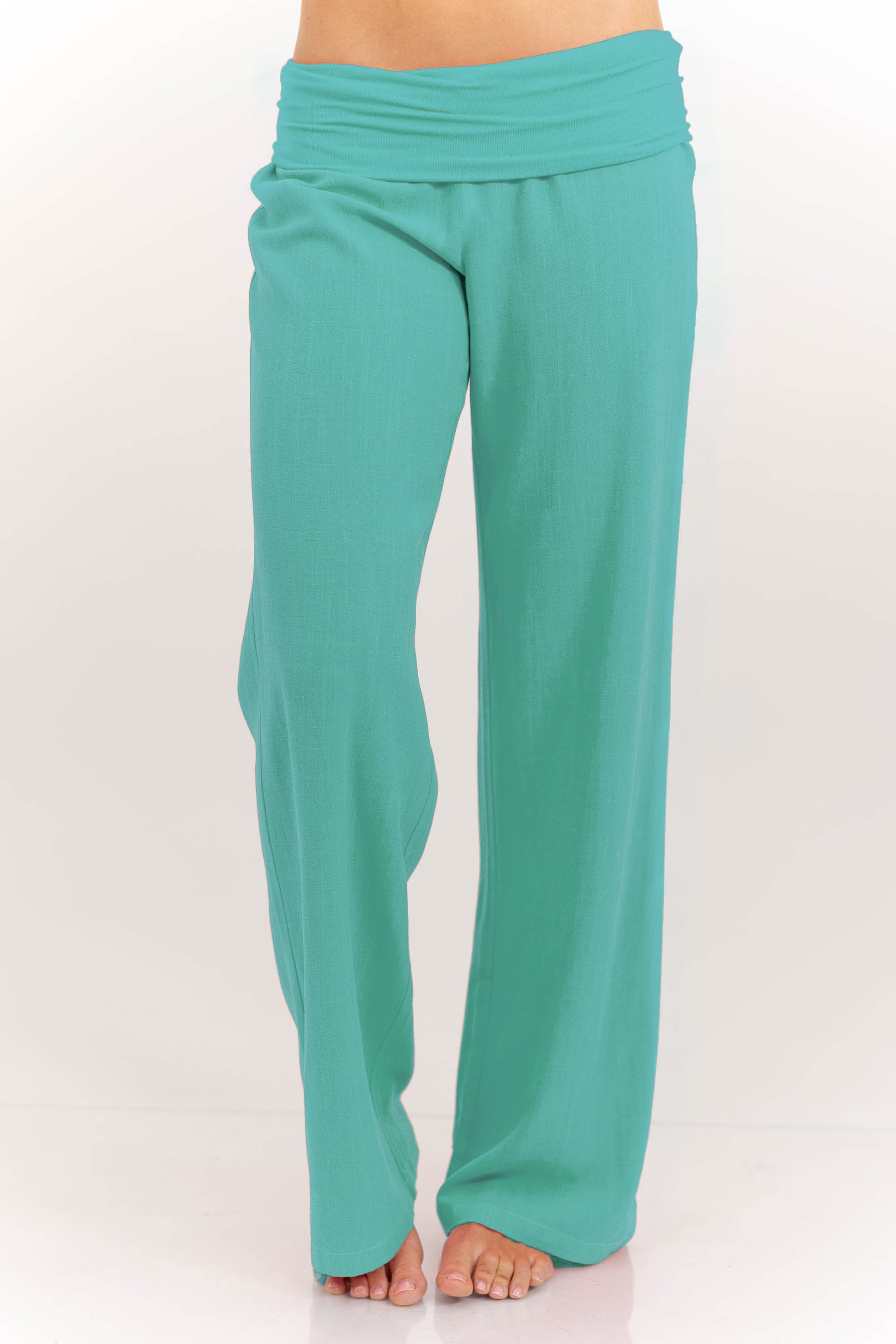 The Iconic Teal Foldover Pants-Limited Sale