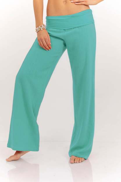 The Iconic Teal Foldover Pants-Limited Sale