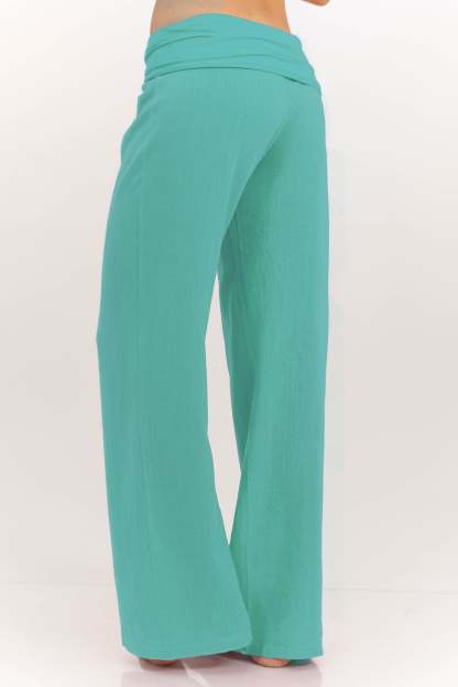 The Iconic Teal Foldover Pants-Limited Sale