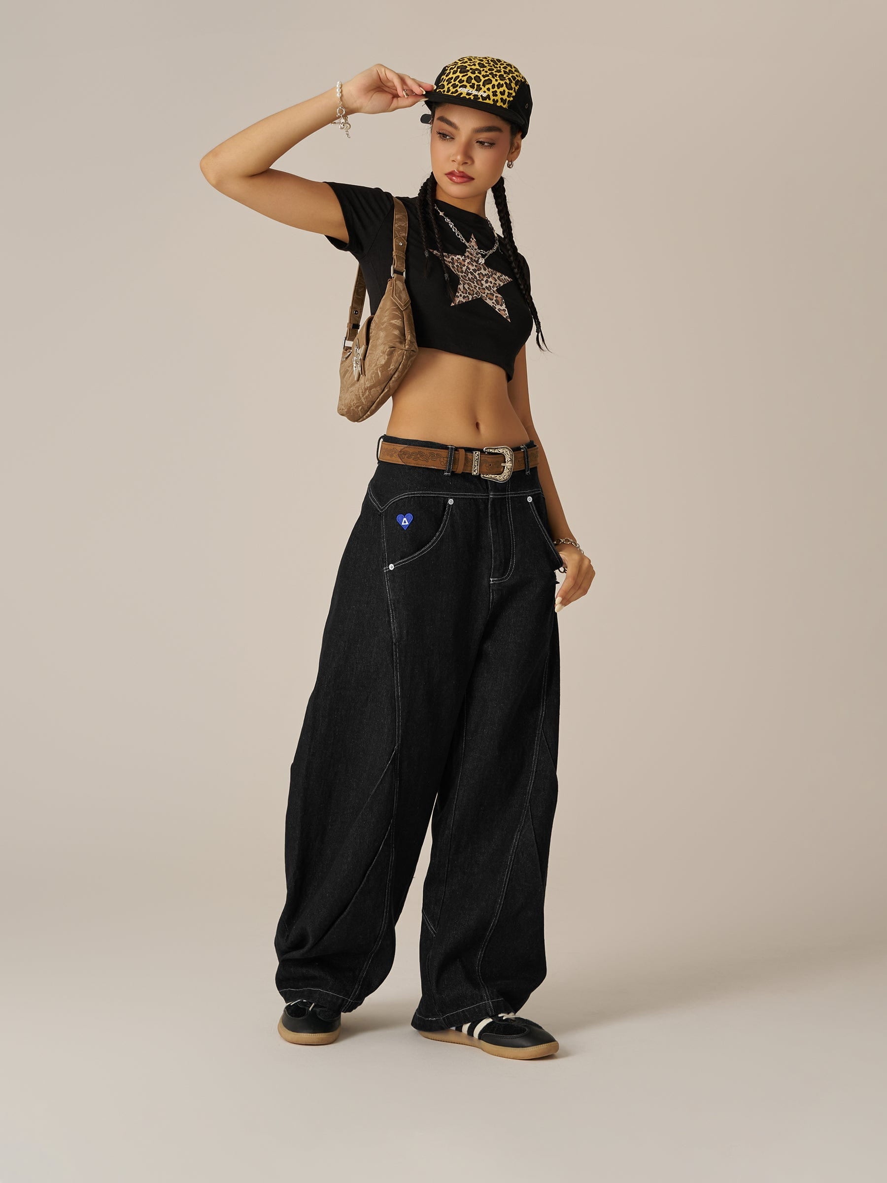 Aelfric Eden Wrinkle Baggy Barrel Jeans-Limited Sale