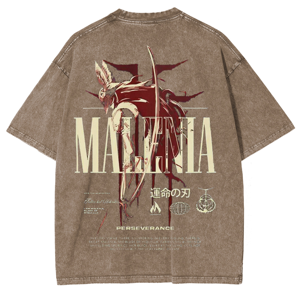 Cursed Goddess Back Elden Ring Vintage Washed Unisex T-Shirt-Limited Sale