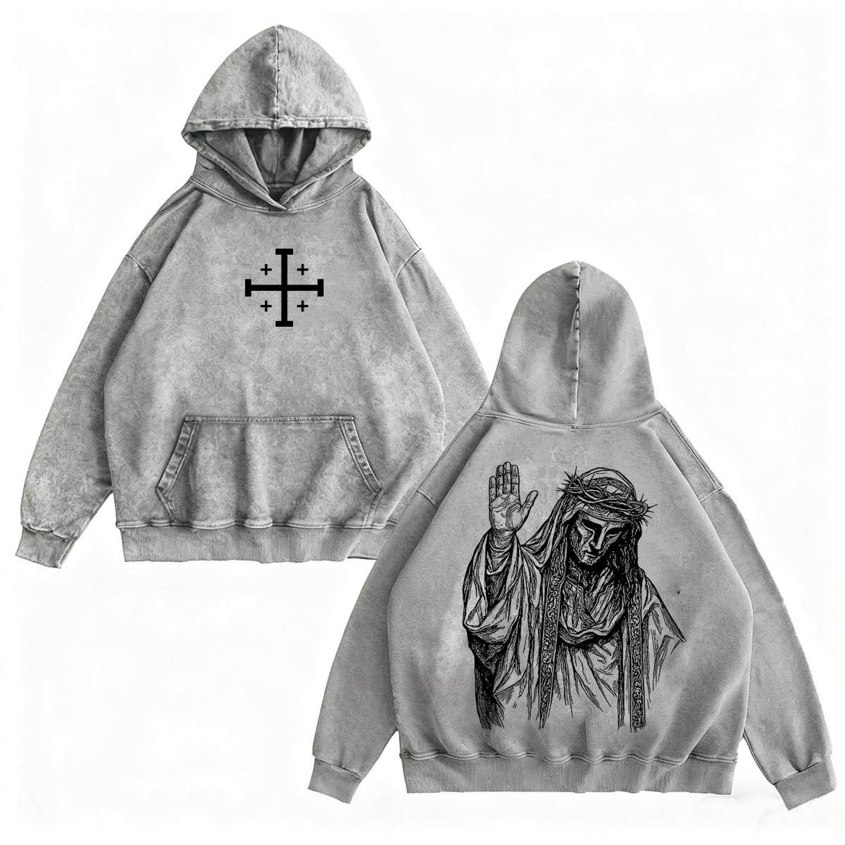 Baldwin IV never gave in to illness King of Jerusalem Washed Unisex T-Shirt/Crewneck/Hoodie-Limited Sale