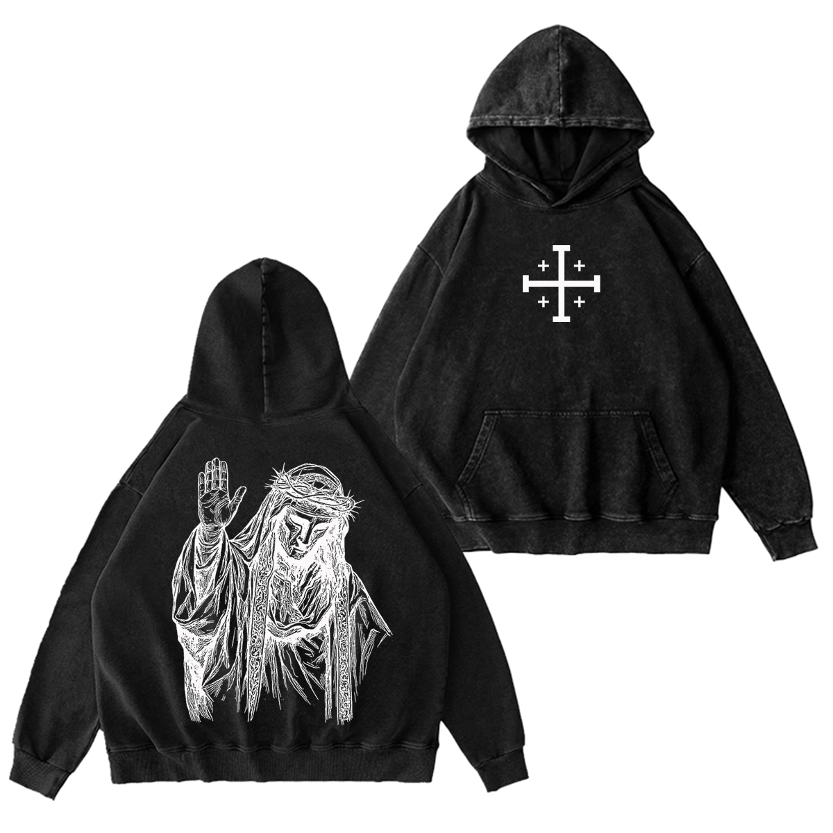 Baldwin IV never gave in to illness King of Jerusalem Washed Unisex T-Shirt/Crewneck/Hoodie-Limited Sale
