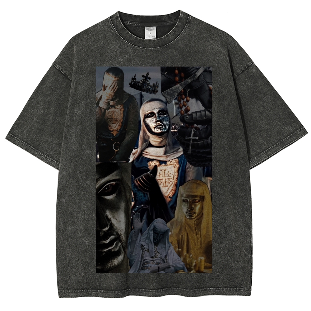 Baldwin IV Vintage Unisex Fit Washed T-Shirt 2509009128-Limited Sale