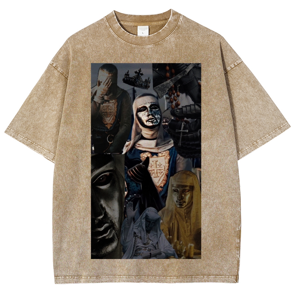 Baldwin IV Vintage Unisex Fit Washed T-Shirt 2509009128-Limited Sale