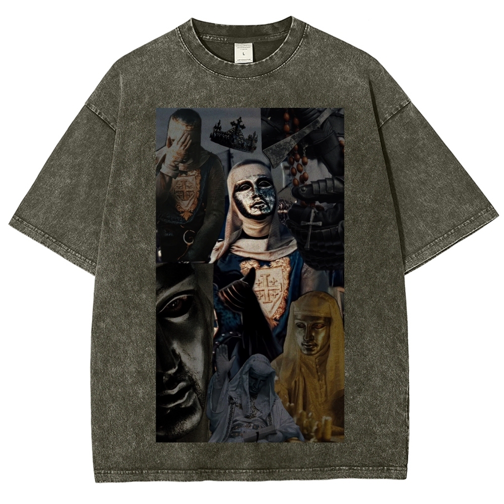 Baldwin IV Vintage Unisex Fit Washed T-Shirt 2509009128-Limited Sale