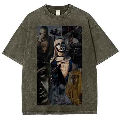 Baldwin IV Vintage Unisex Fit Washed T-Shirt 2509009128-Limited Sale