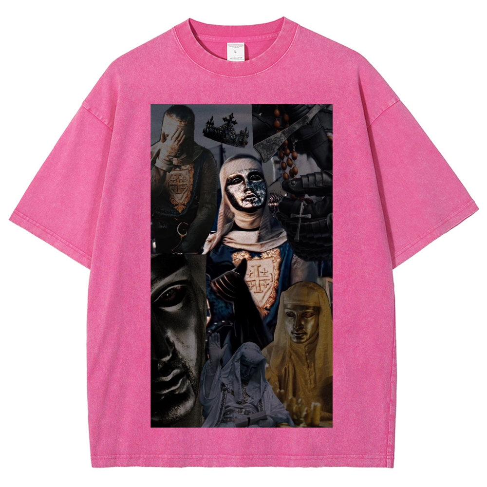 Baldwin IV Vintage Unisex Fit Washed T-Shirt 2509009128-Limited Sale
