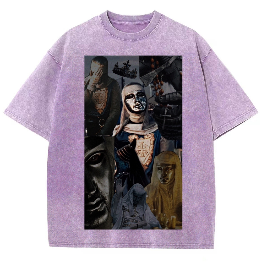 Baldwin IV Vintage Unisex Fit Washed T-Shirt 2509009128-Limited Sale