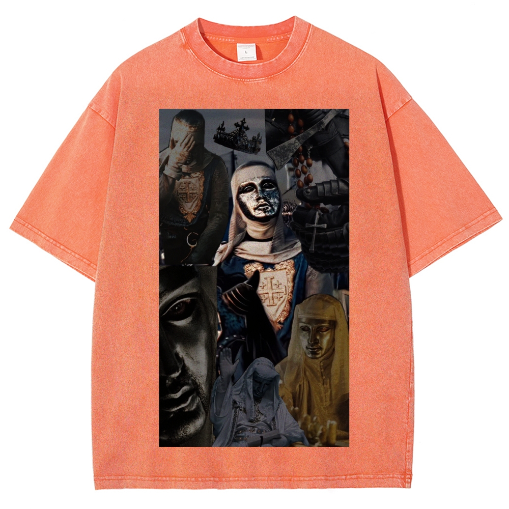 Baldwin IV Vintage Unisex Fit Washed T-Shirt 2509009128-Limited Sale