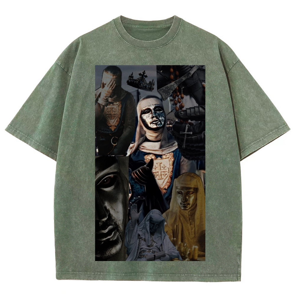 Baldwin IV Vintage Unisex Fit Washed T-Shirt 2509009128-Limited Sale