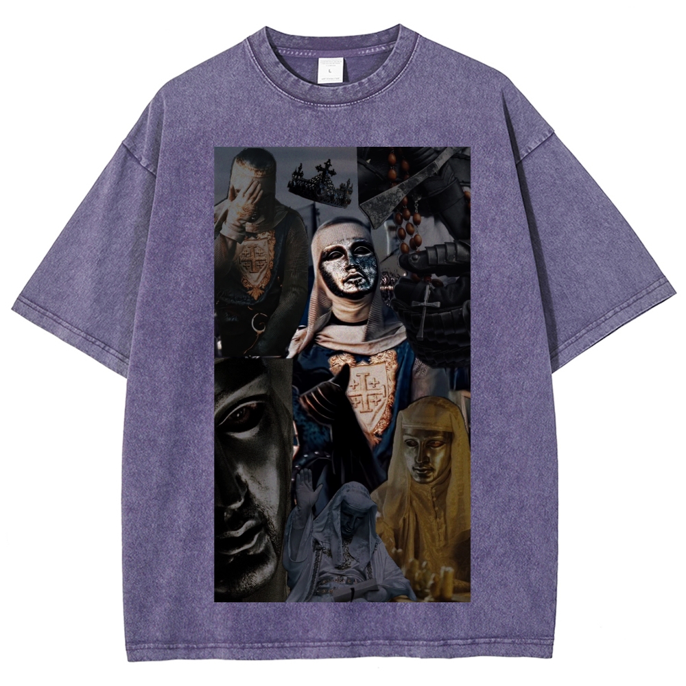 Baldwin IV Vintage Unisex Fit Washed T-Shirt 2509009128-Limited Sale