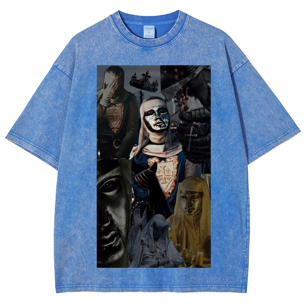 Baldwin IV Vintage Unisex Fit Washed T-Shirt 2509009128-Limited Sale