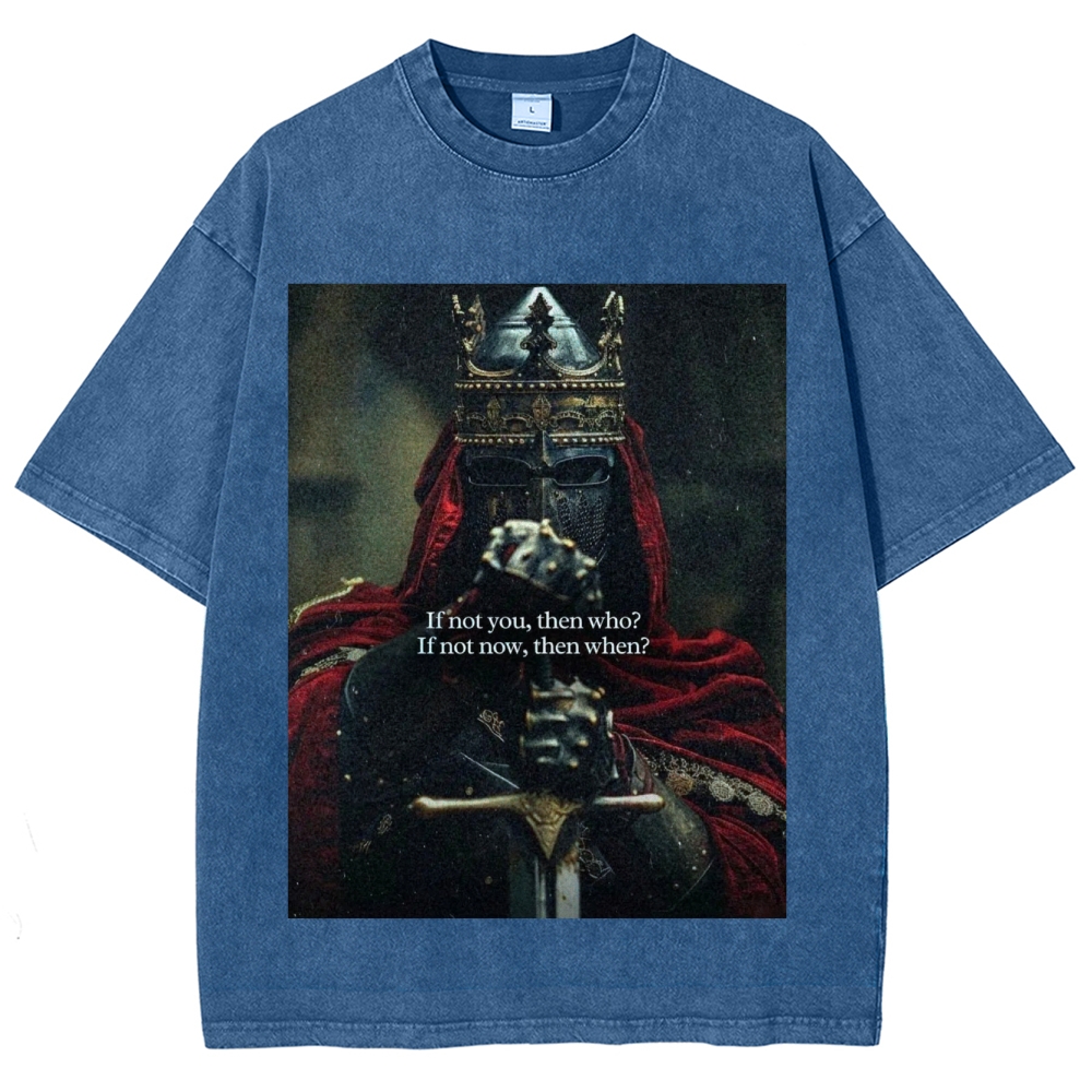Baldwin IV Vintage Unisex Fit Washed T-Shirt 2509009150-Limited Sale