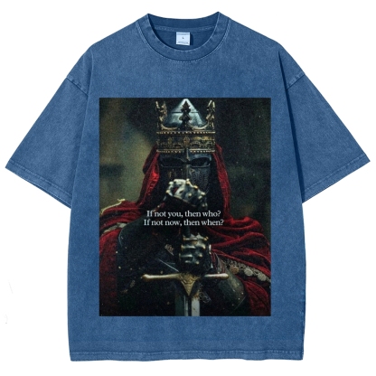 Baldwin IV Vintage Unisex Fit Washed T-Shirt 2509009150-Limited Sale