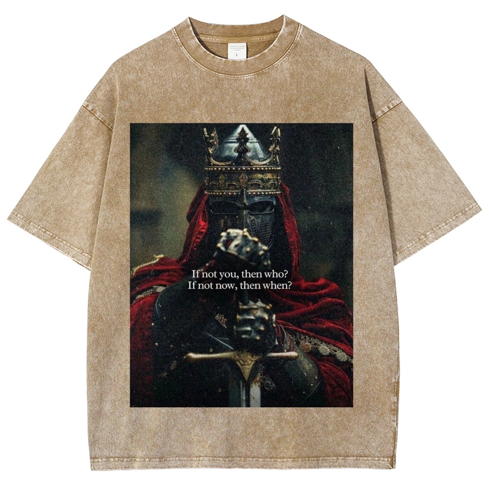 Baldwin IV Vintage Unisex Fit Washed T-Shirt 2509009150-Limited Sale