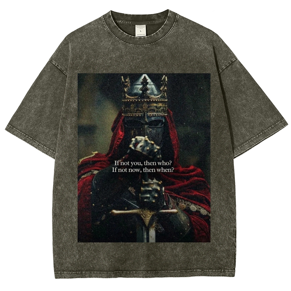 Baldwin IV Vintage Unisex Fit Washed T-Shirt 2509009150-Limited Sale