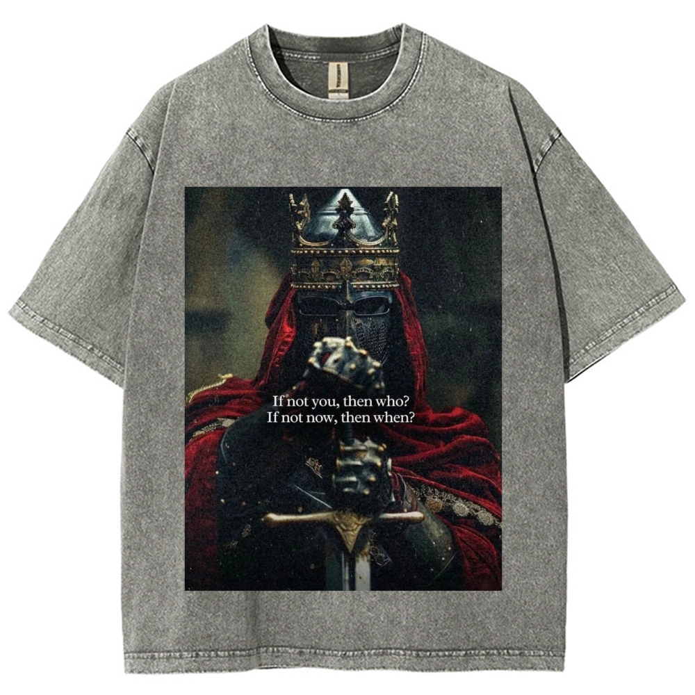 Baldwin IV Vintage Unisex Fit Washed T-Shirt 2509009150-Limited Sale