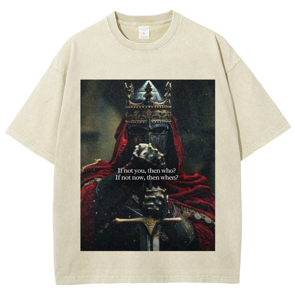 Baldwin IV Vintage Unisex Fit Washed T-Shirt 2509009150-Limited Sale