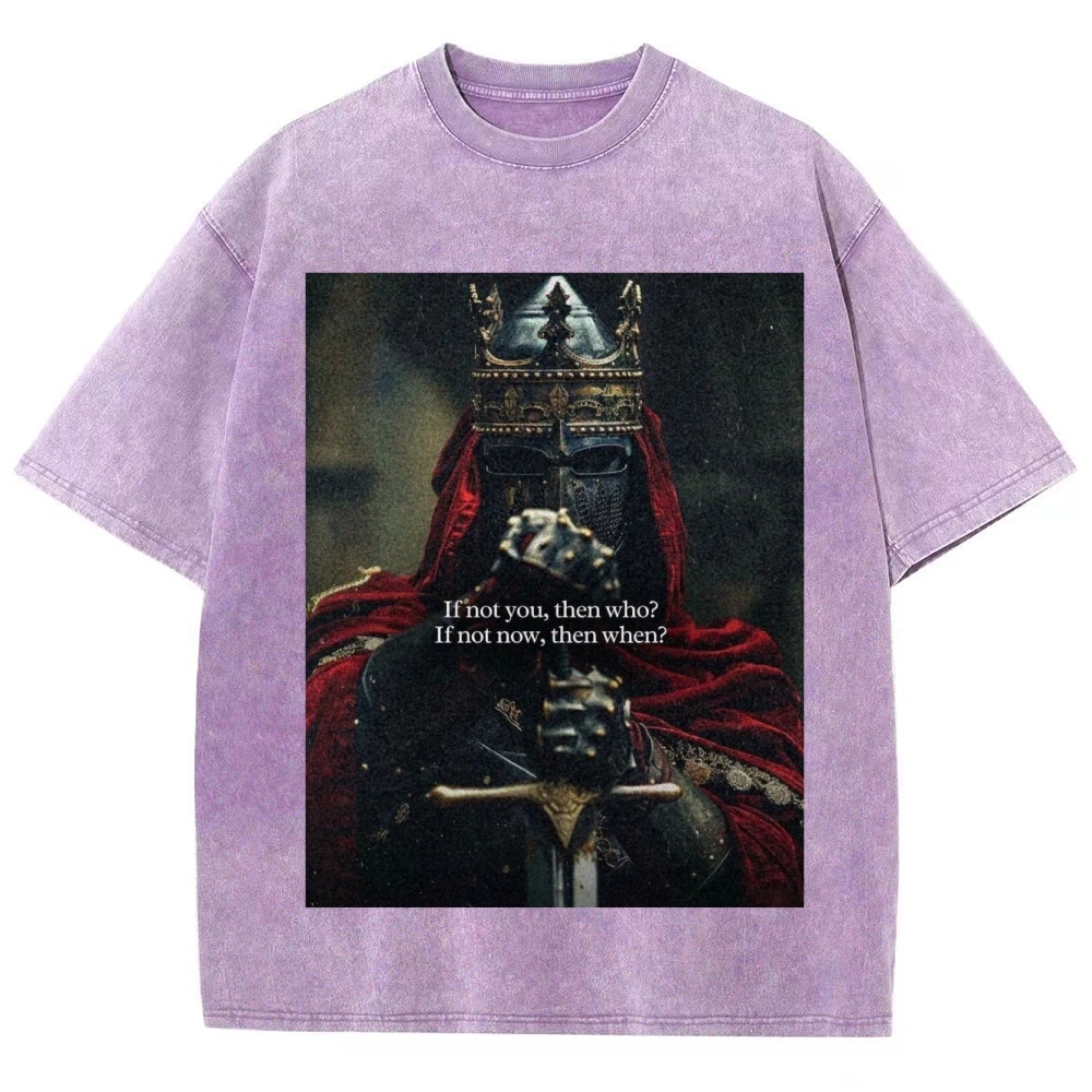Baldwin IV Vintage Unisex Fit Washed T-Shirt 2509009150-Limited Sale
