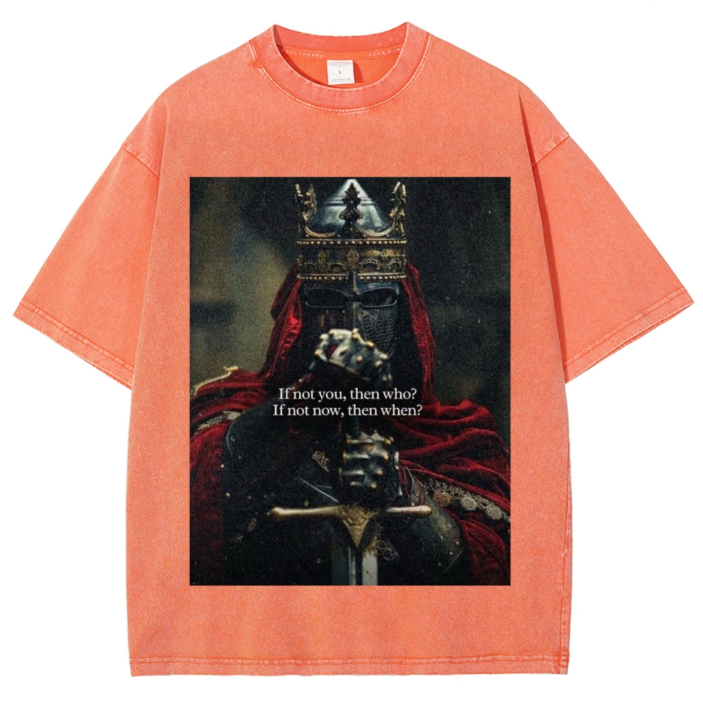 Baldwin IV Vintage Unisex Fit Washed T-Shirt 2509009150-Limited Sale